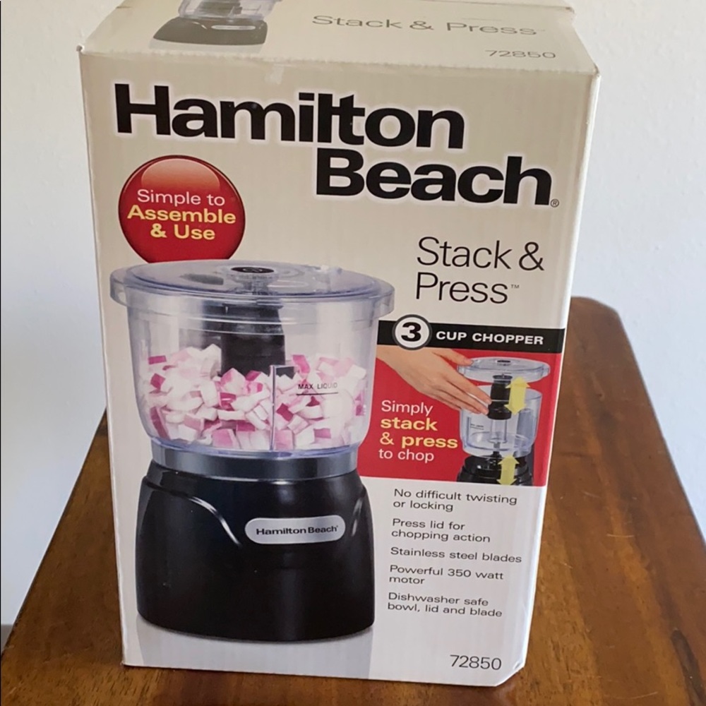 Hamilton beach stack and press